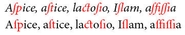 XeLaTeX ligatures